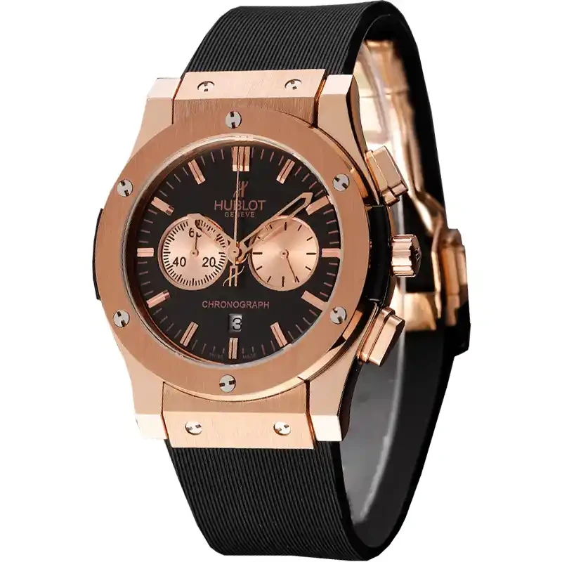 ساعت هابلوت مردانه کرنوگراف رزگلد